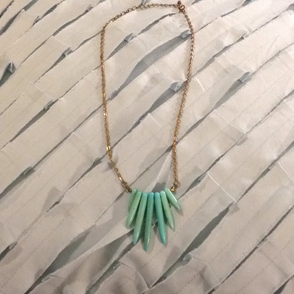 Turquoise necklace.